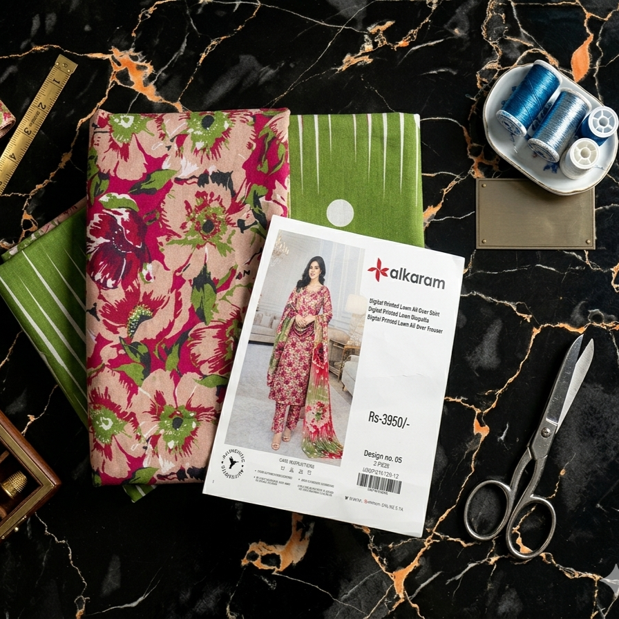 Alkaram Studio 3-Piece Unstitched Lawn Suit