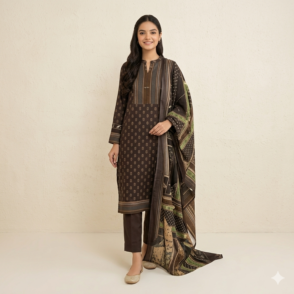 Nishat Premium Lawn 3-Piece Unstitched Suit
