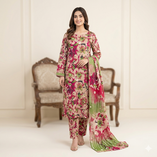 Alkaram Studio 3-Piece Unstitched Lawn Suit