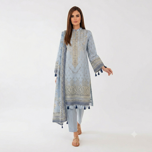 Regalia Printed Lawn 3 piece unstitch Summer Collection