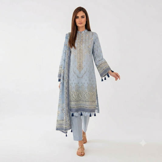 Regalia Printed Lawn 3 piece unstitch Summer Collection