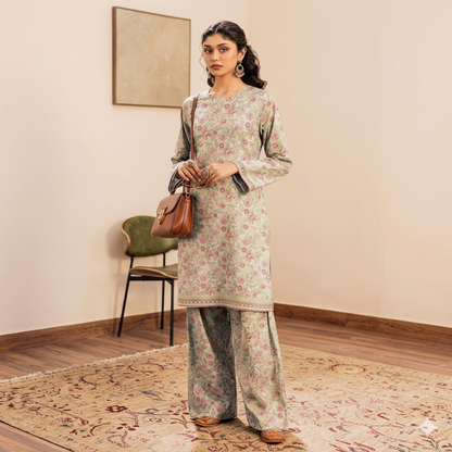Fiza Noor 2-Piece All-Over Printed Unstitched Suit – Premium Soft Lawn