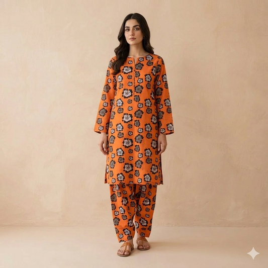 Unstitch 2 piece Doria Lawn All Over Women Dress Summer Collection